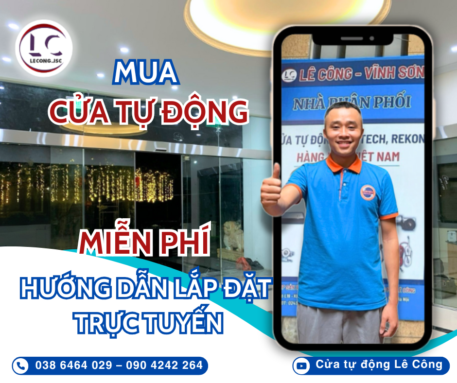 miễn phí lắp đặt trực tuyến cho cửa tự động