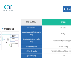 cửa tự động Cortech Hàn Quốc