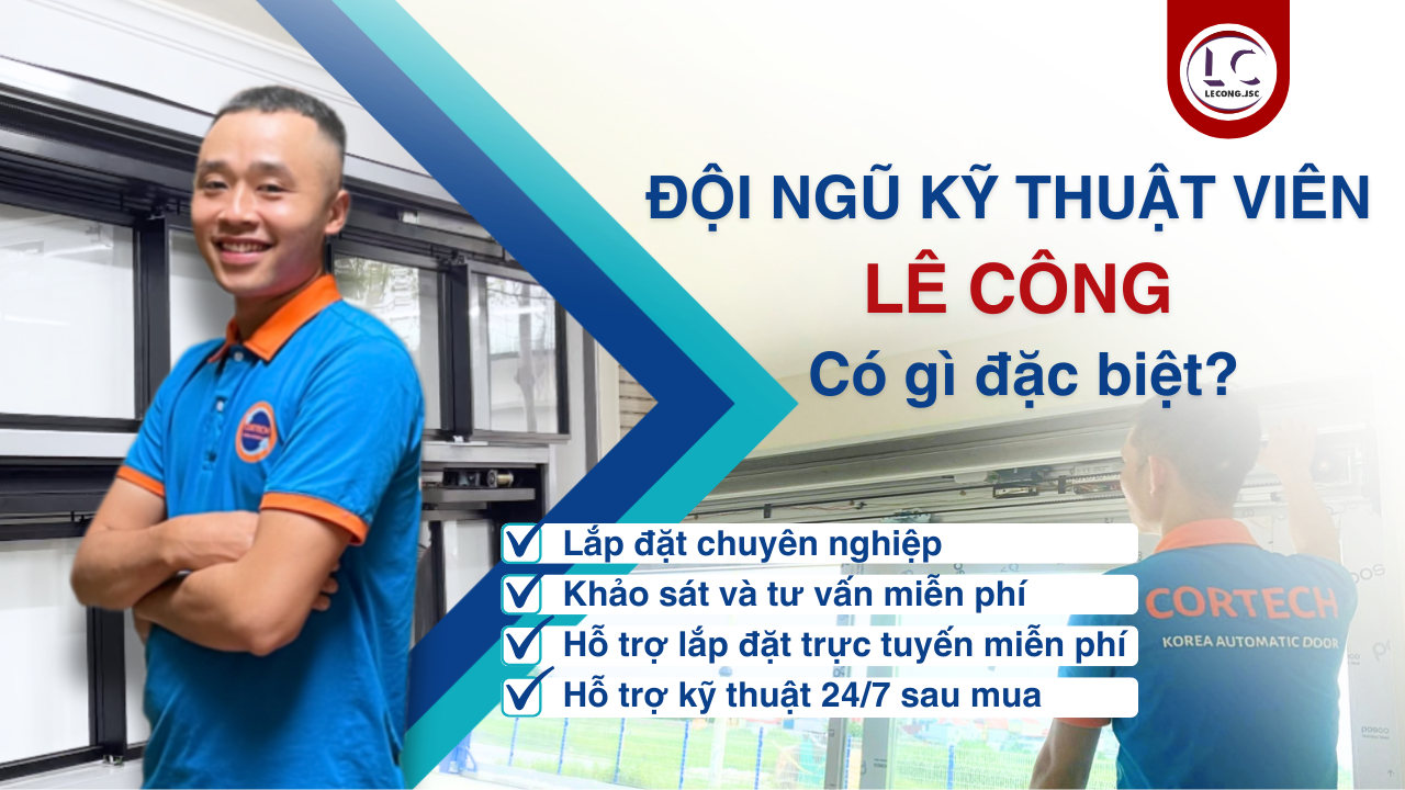 Kỹ thuật viên lành nghề tại Cửa tự động Lê Công