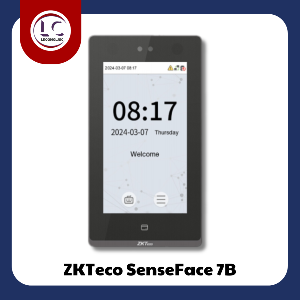 Máy kiểm soát ra vào chấm công khuôn mặt ZKTeco SenseFace 7A/SenseFace 7B