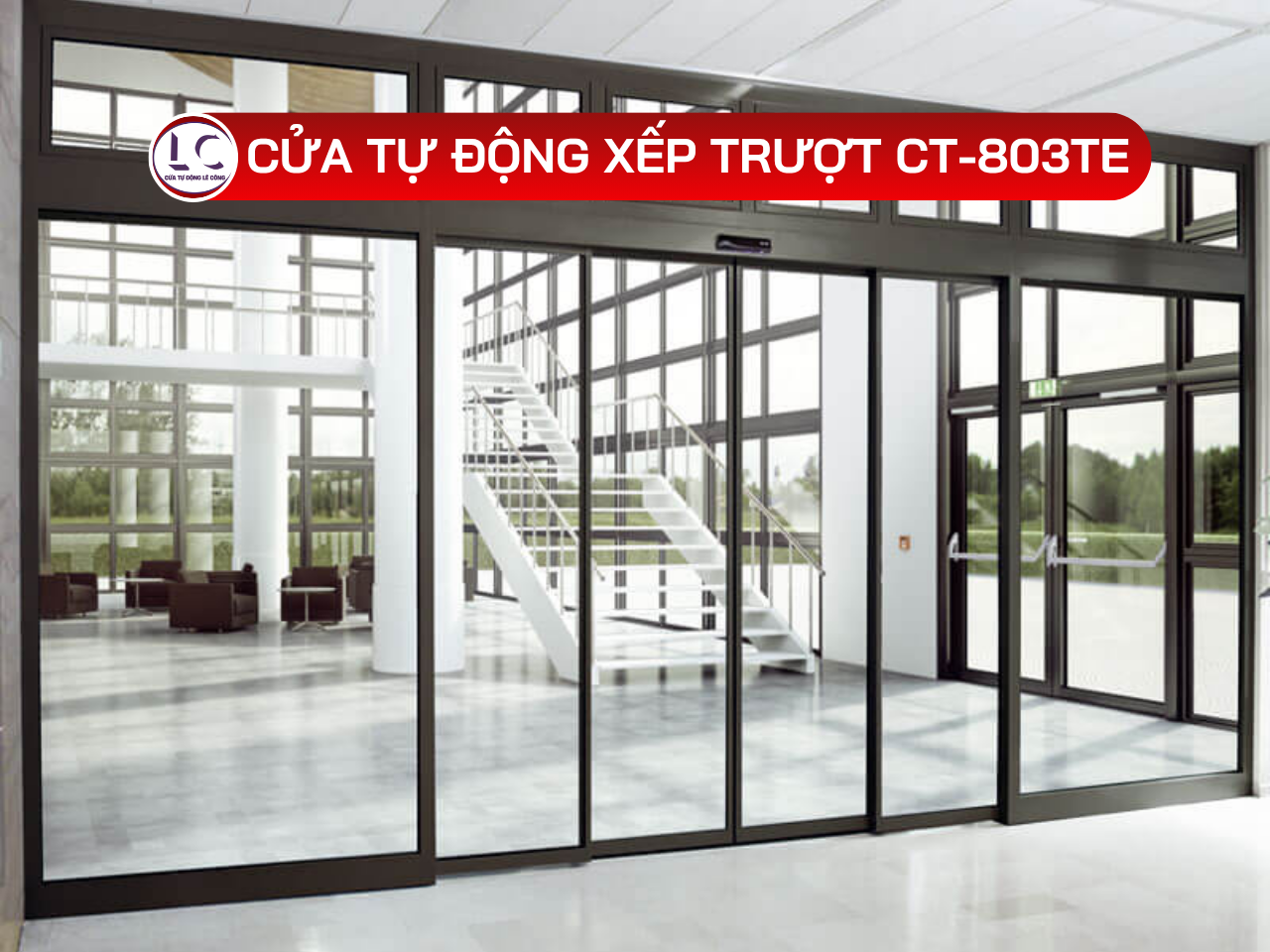 Cửa tự động xếp trượt CT-803TE